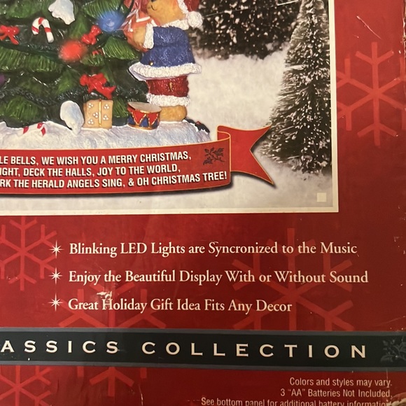 MUSICAL LED HOLIDAY TREE. SANTA  CLAUSE AND LITTLE BEAR 🎅 🐻🎄🌲 - Picture 11 of 11